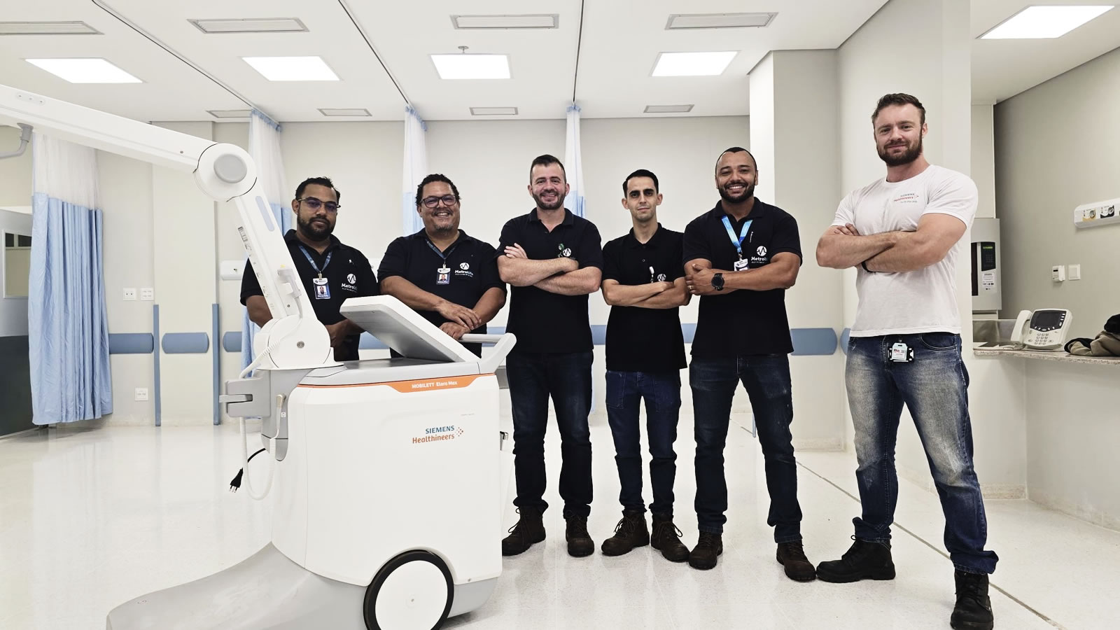 Equipe da Metrolife no HC-UFU participa de treinamento técnico de Raios-X Siemens